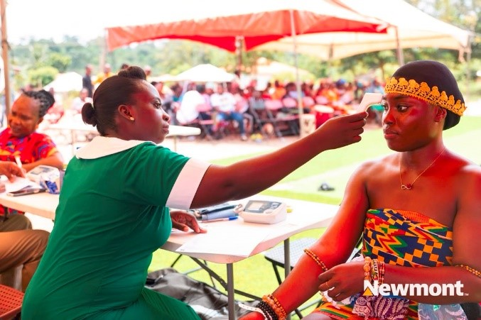 Newmont Ghana 20th anniversary health outreach in host communities