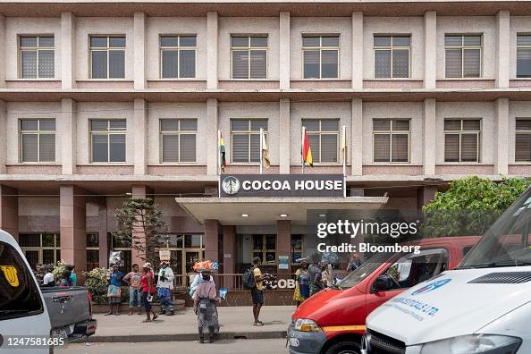 Ghana Cocoa Board headquarters in Accra following settlement of Cocobod DDEP bond obligations